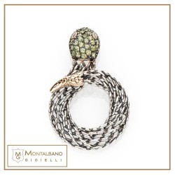 Ciondolo Medievale serpente verde | Gioielli De Nobili